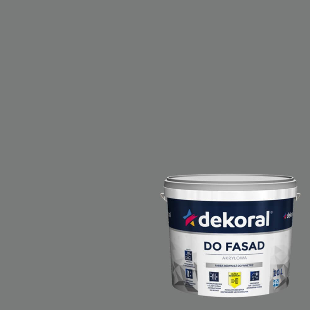 Dekoral Farba fasadowa Polinit grafit 5 l 418942