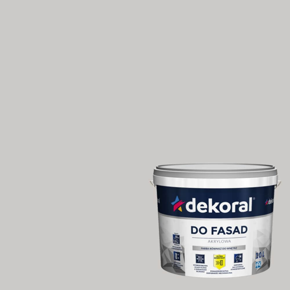 Dekoral Farba fasadowa Polinit popielaty 1 l