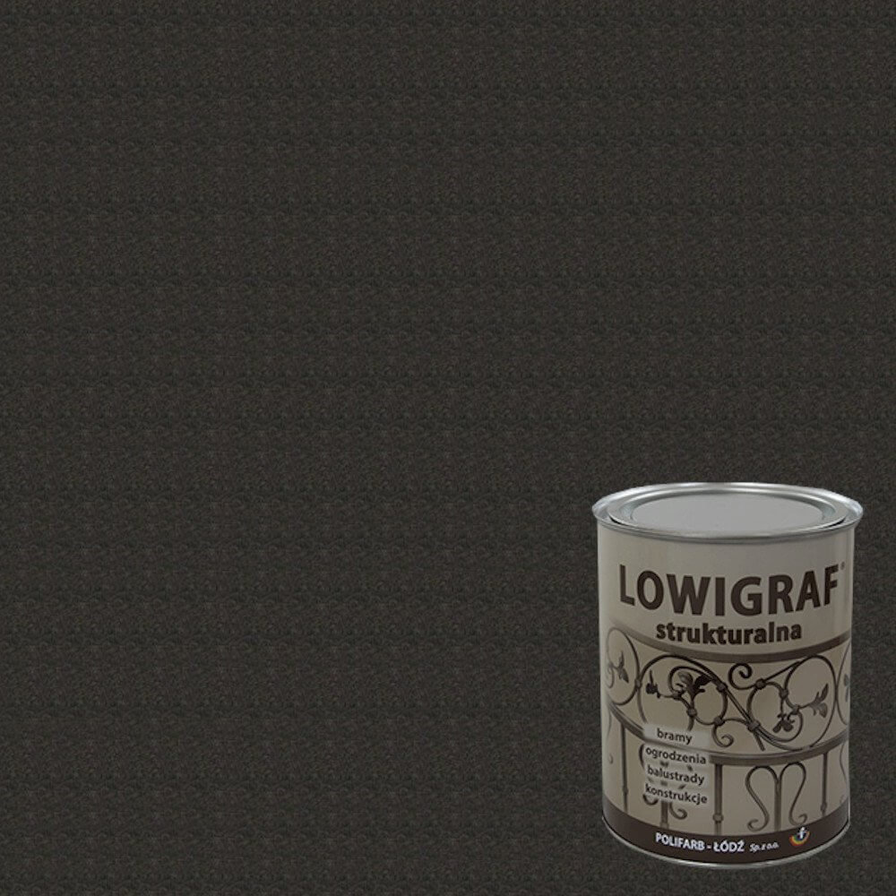 Polifarb Łódź Łódź Lowigraf czarna strukturalna 5l 312974