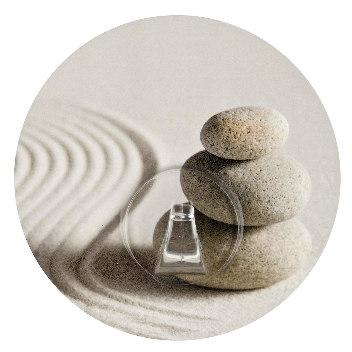 Wenko 20956100 Static-Loc haczyk na ścianę Uno Sand and Stone montaż bez wiercenia, tworzywo sztuczne, 8.5 x 2 x 8.5 cm, wielokolorowy 20956100