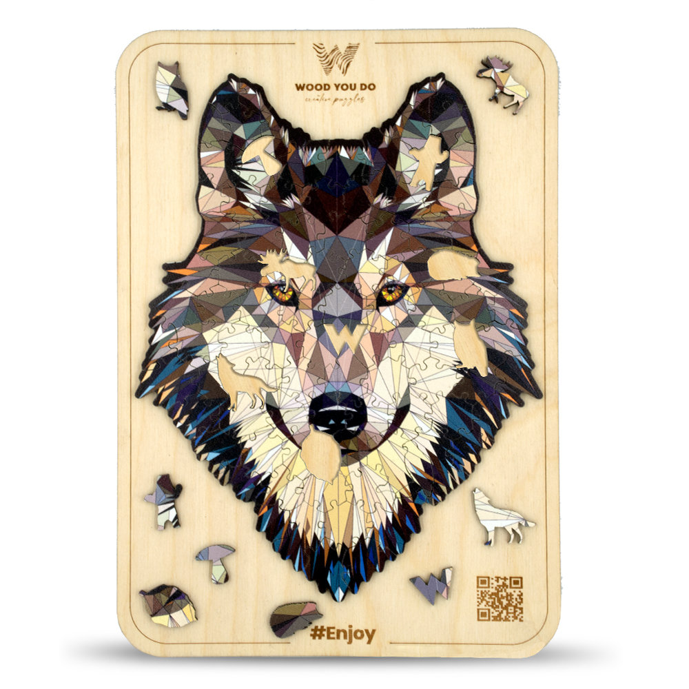 Puzzle Wilk | Above Average Wolf | 100 Elementów | A5