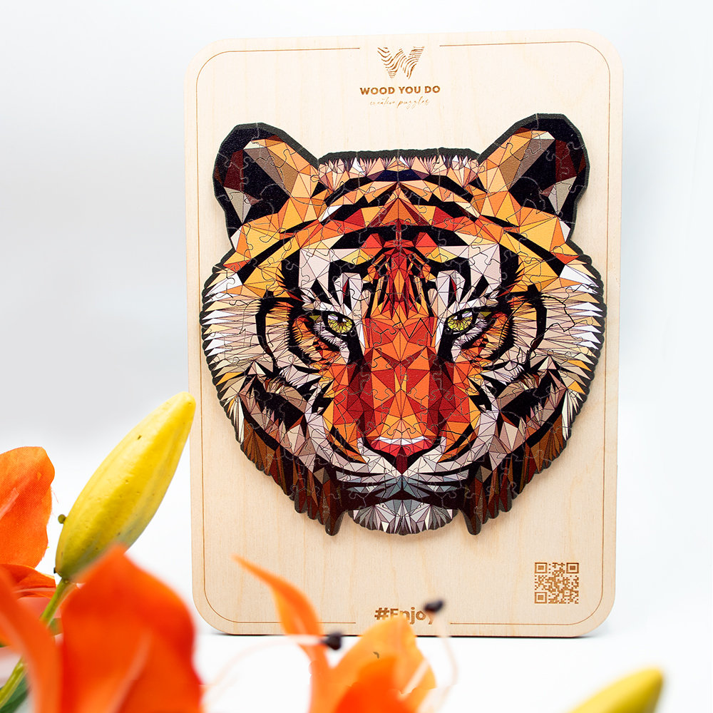 Puzzle Tygrys | Dangerous Tiger | 100 Elementów | A5