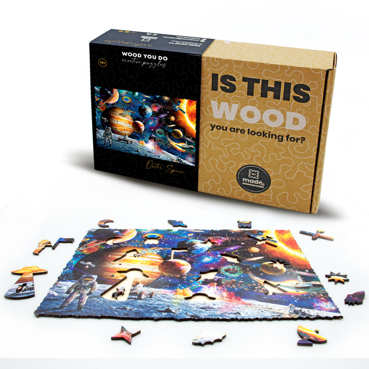 Puzzle drewniane KOSMOS Outer Space 240 elementów