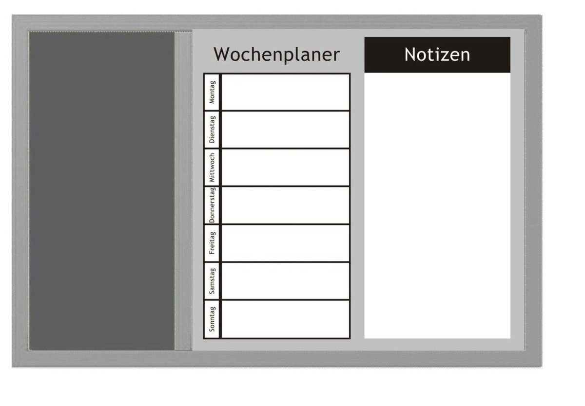 Tablica na notatki WOCHENPLANER 3 w 1 60x40 cm ZELLER B003ESJUVA