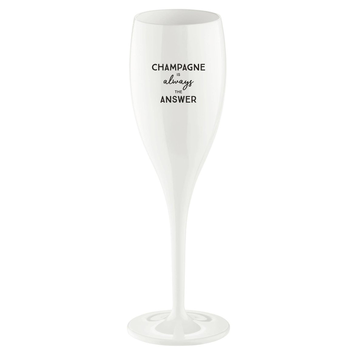 Koziol Kieliszek do szampana Cheers z napisem Champagne Is Always the Answer 3913525