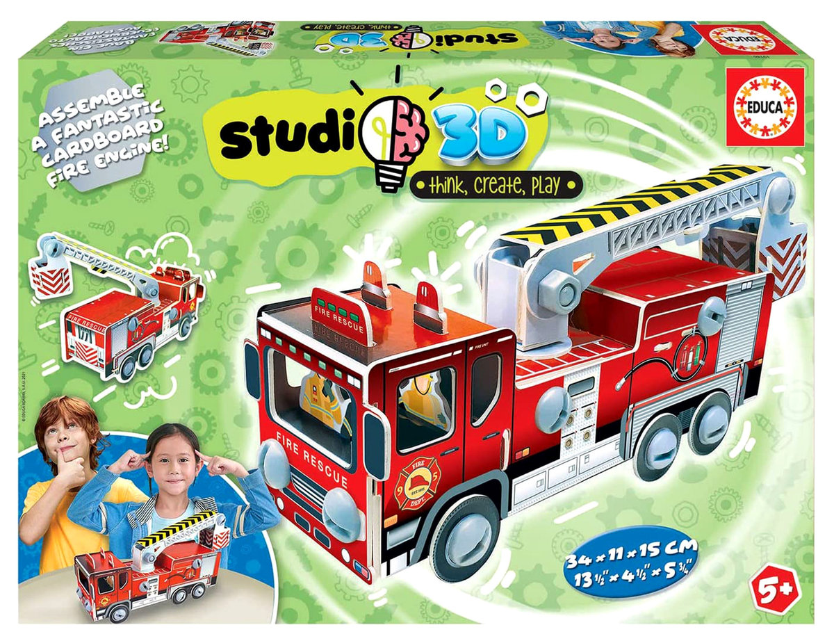 Puzzle Model 3D - Wóz strażacki G3 Educa