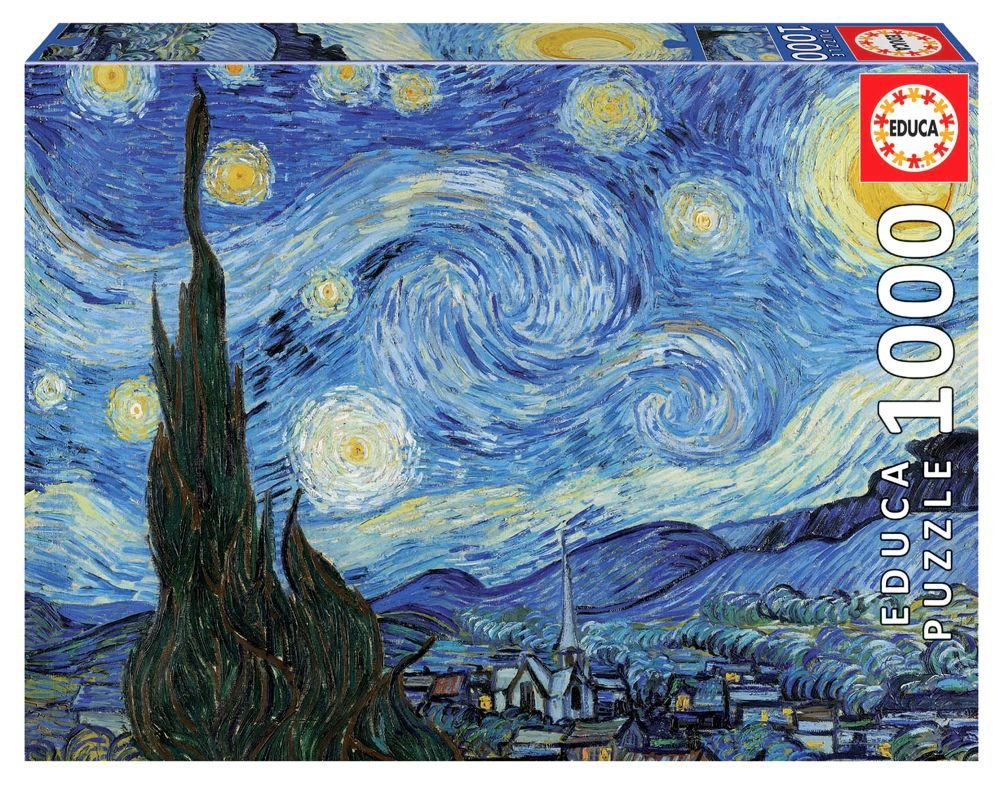 Puzzle 1000 Gwiaździsta noc, Vincent van Gogh G3 - Educa