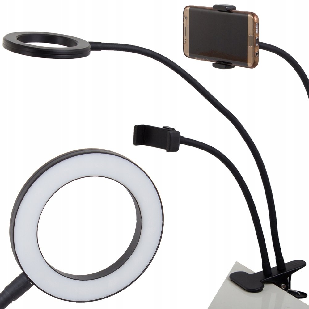 Lampka 24 Led Biurkowa Z Klipsem Uchwyt Na Telefon