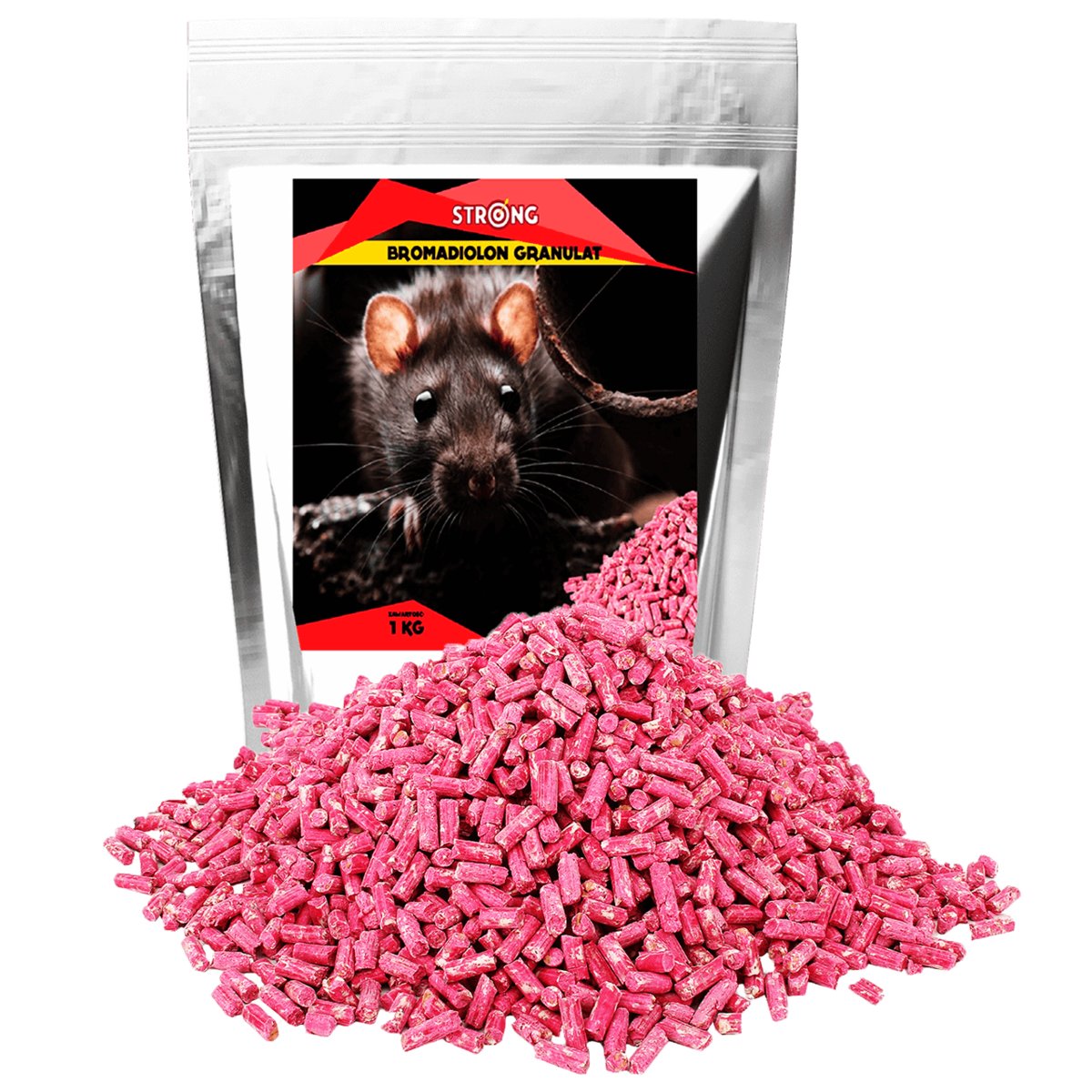 Trutka Na Myszy I Szczury Granulat Bromadiolon Strong 1 Kg
