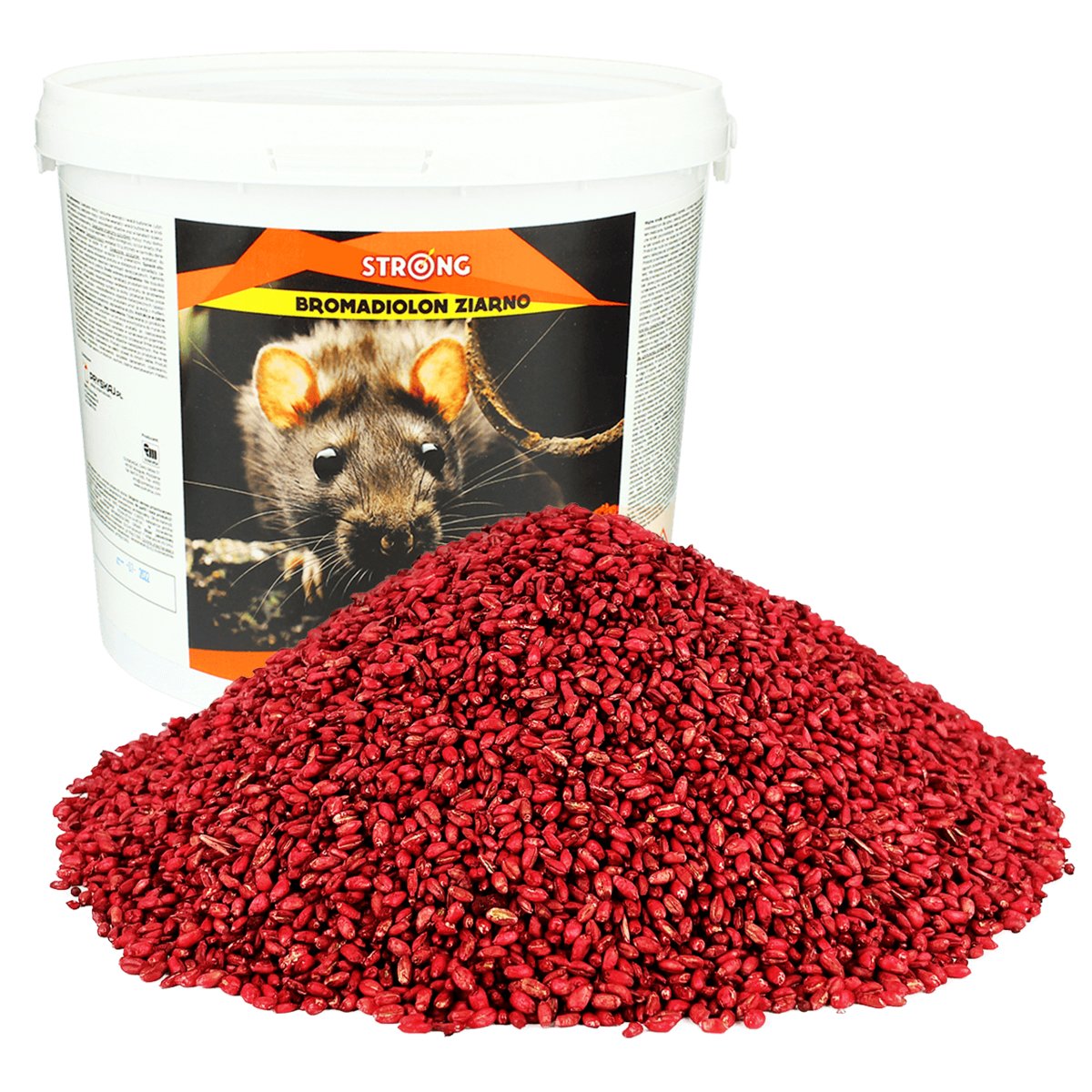 Trutka Na Myszy I Szczury Zatrute Ziarno Bromadiolon Strong 3 Kg