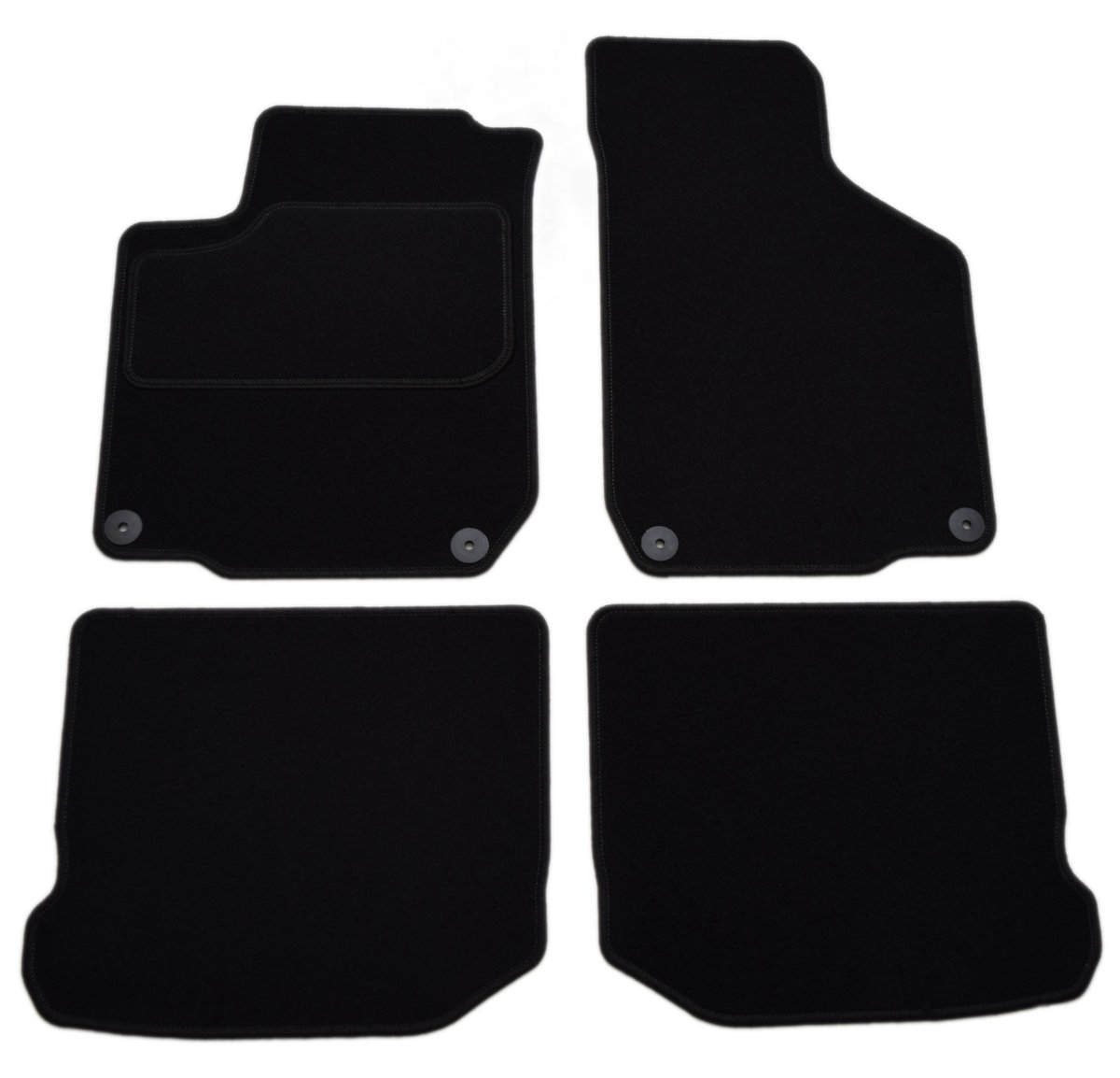 Vw Bora 1997-2005R.  - Czarne Dywaniki Welurowe W Jakości Economy