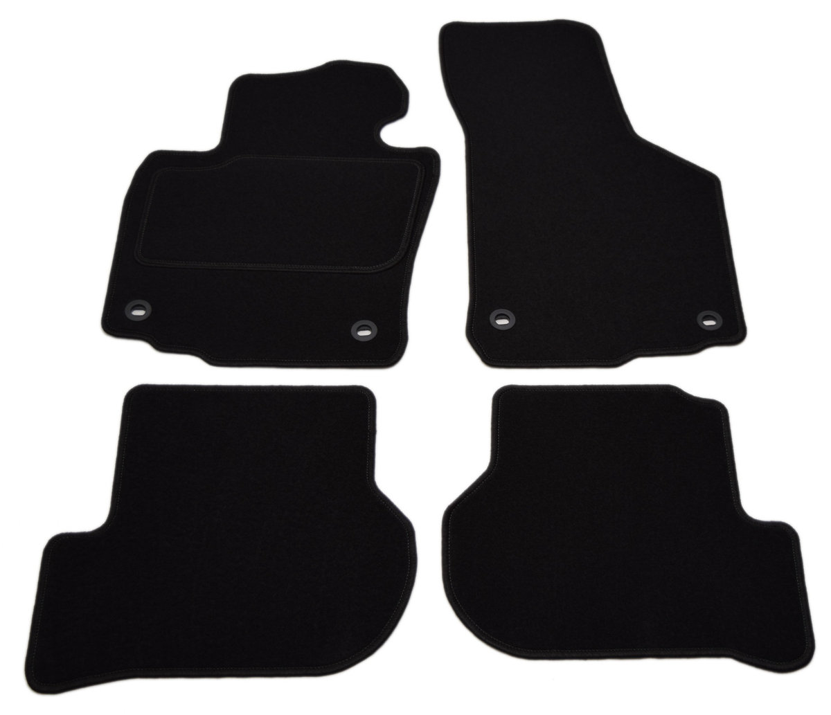 Vw Golf V 2003-2008R. - Czarne Dywaniki Welurowe W Jakości Economy