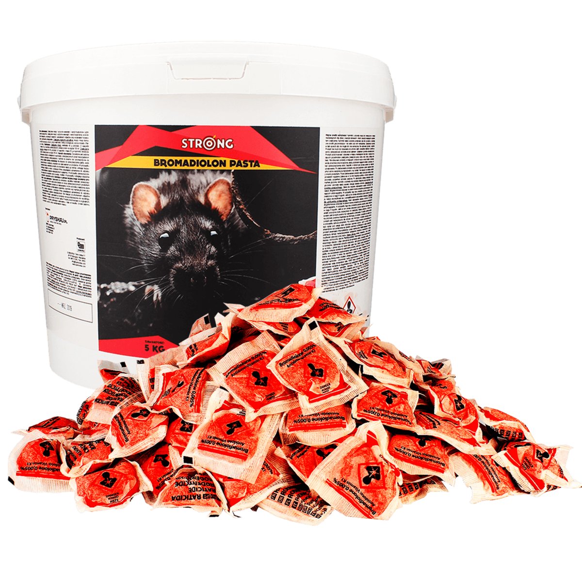 Mocna Trutka Na Myszy I Szczury Pasta Bromadiolon Strong 5 Kg