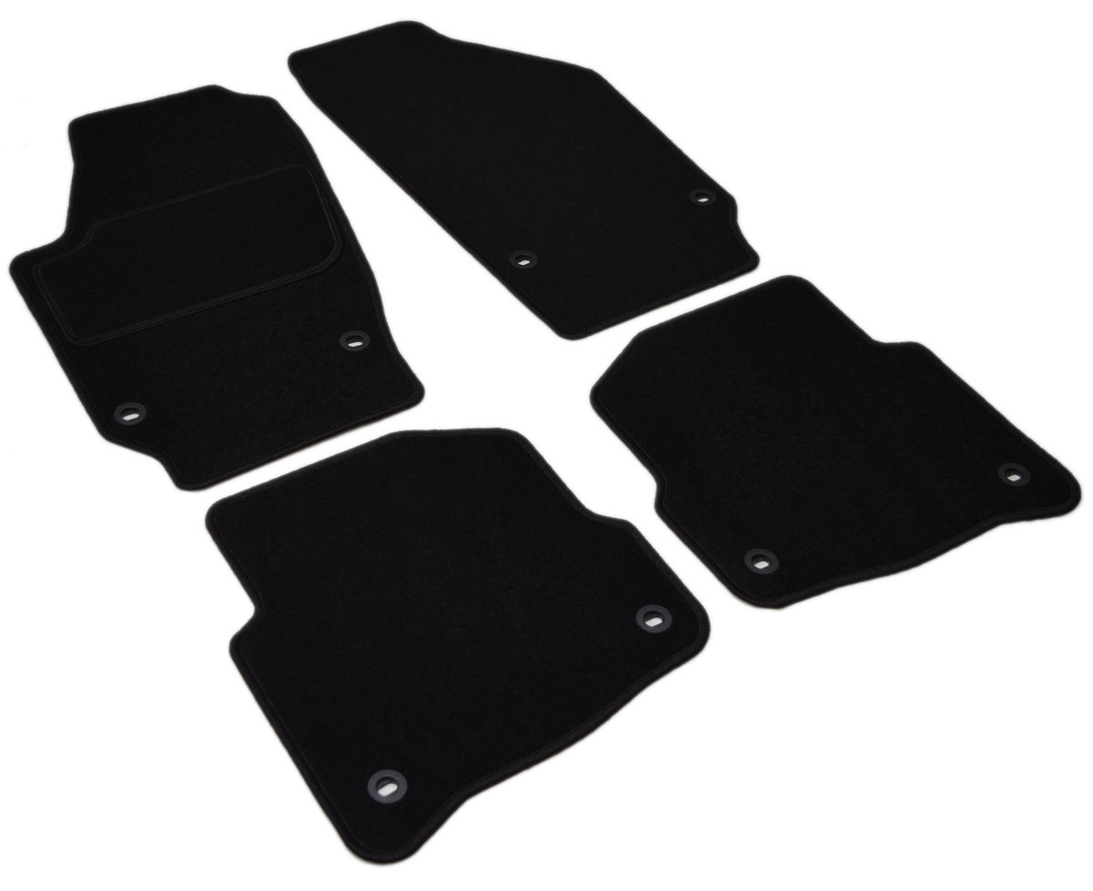 Vw Polo Iv 2001-2009R. - Czarne Dywaniki Welurowe W Jakości Economy