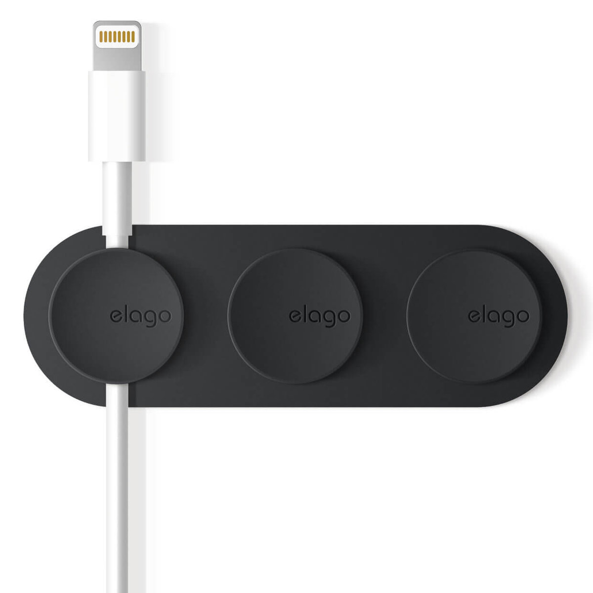 Elago Magnetyczny Uchwyt Klips Organizer Do Kabli, Czarny