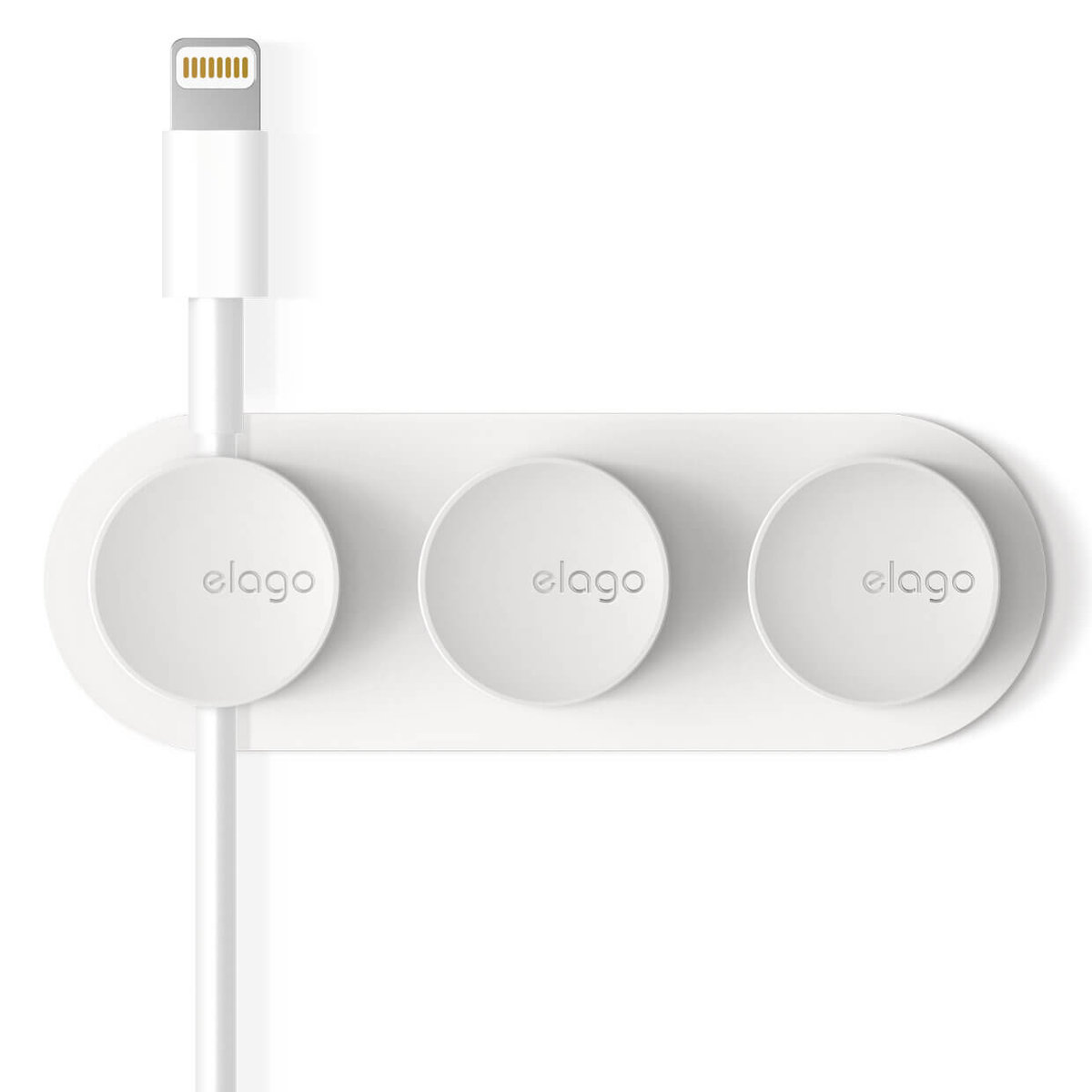 Elago Magnetyczny Uchwyt Klips Organizer Do Kabli, Biały