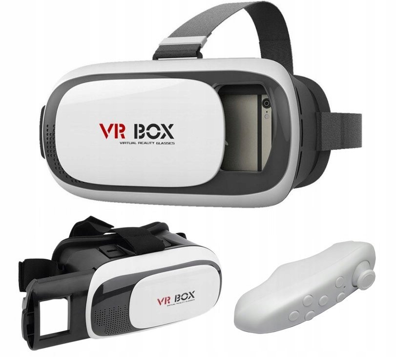 Okulary Gogle Vr 3D Kontroler Bluetooth Pilot