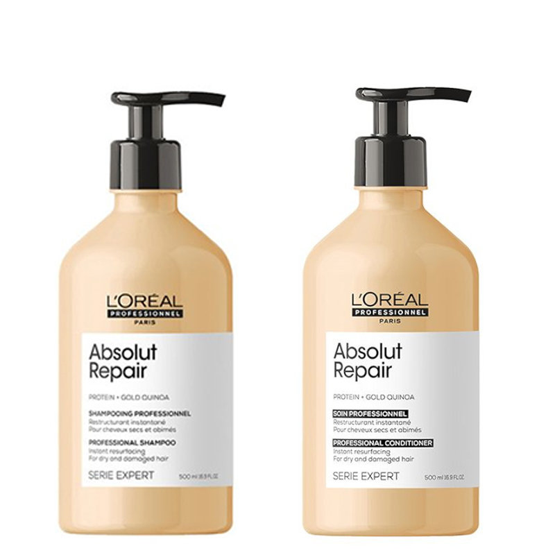Loreal, Absolut Repair, Zestaw: Szampon 500ml + Odżywka 500ml