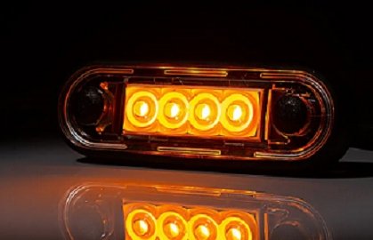 Фото - Інша автоелектрика Lampa obrysowa boczna żółta FRISTOM FT-073Z LED z przewodem 0,15m