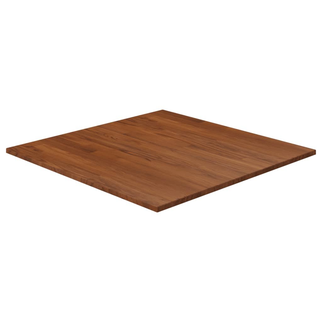 Kwadratowy blat do stolika, ciemnobrązowy, 70x70x1,5 cm, dębowy! Lumarko!