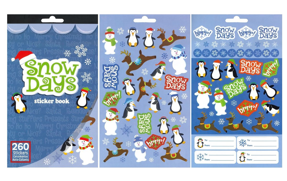 Titanum Naklejki papierowe Snow Days 260 szt.