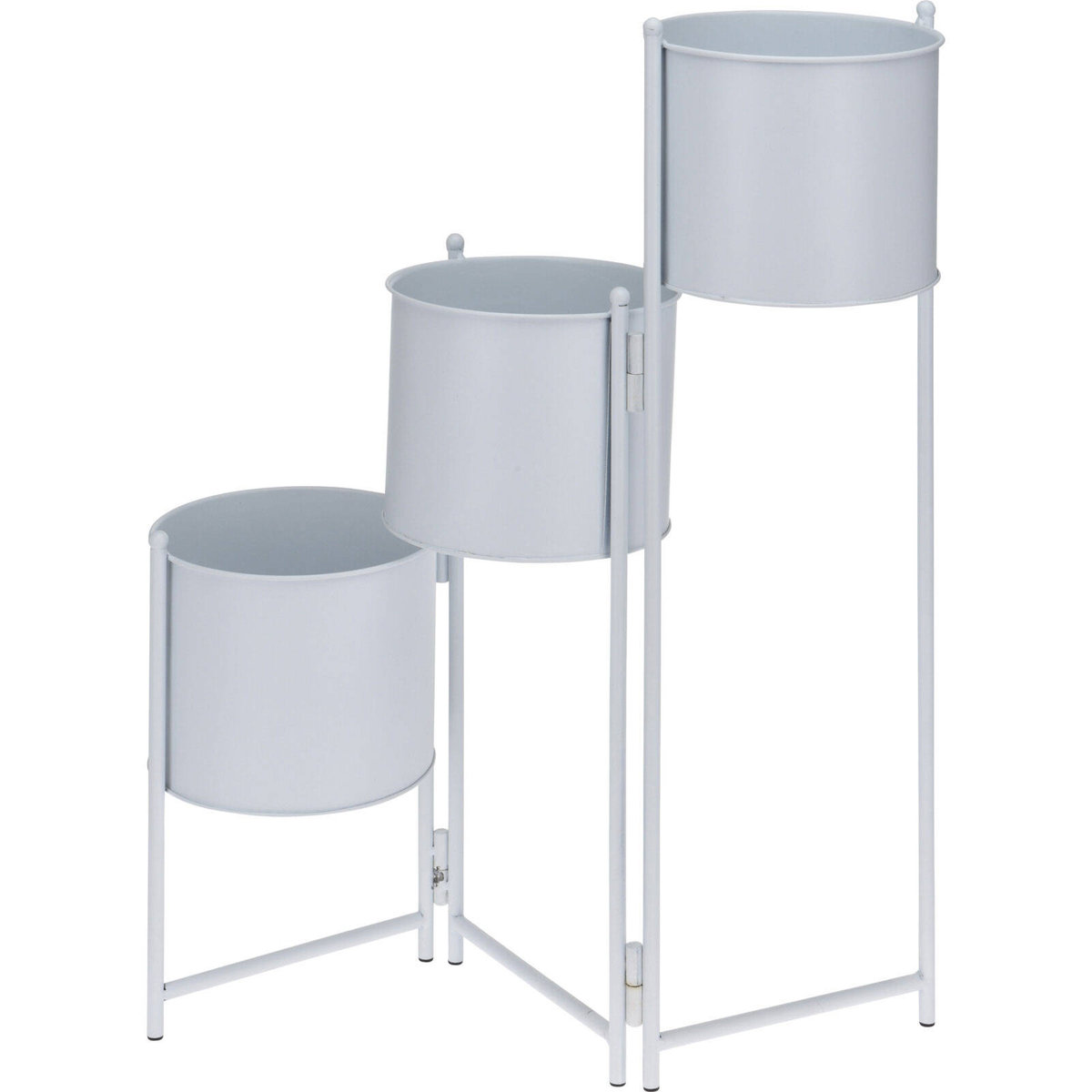 Progarden Kwietnik metalowy biały na 3 kwiaty DD.14528