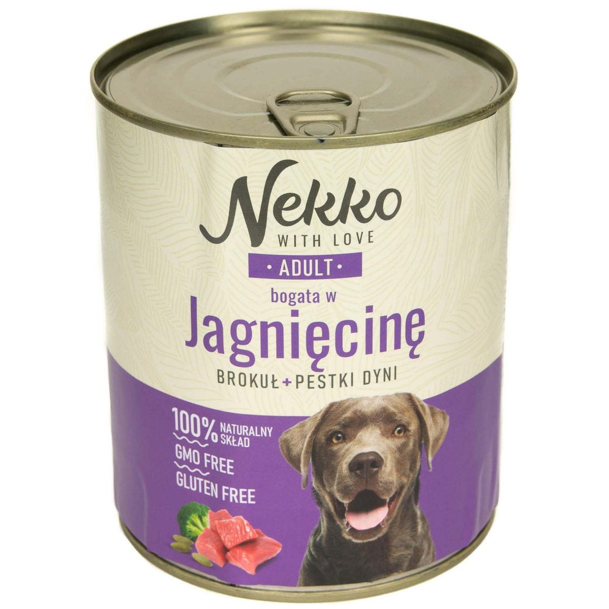 NEKKO Adult Jagnięcina, brokuł, pestki dyni 800 g