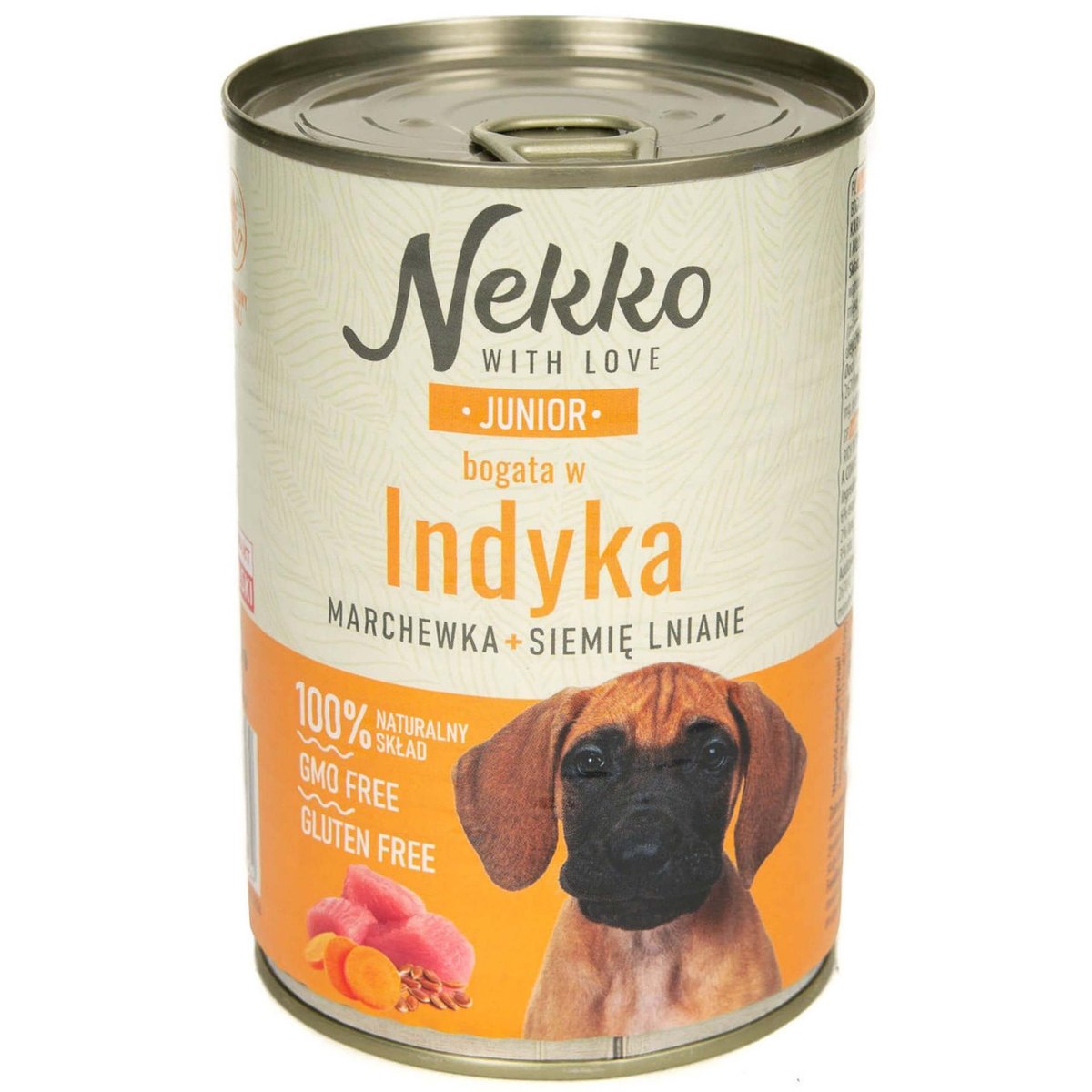 Nekko Junior Indyk Marchewka Siemię Lniane 400G