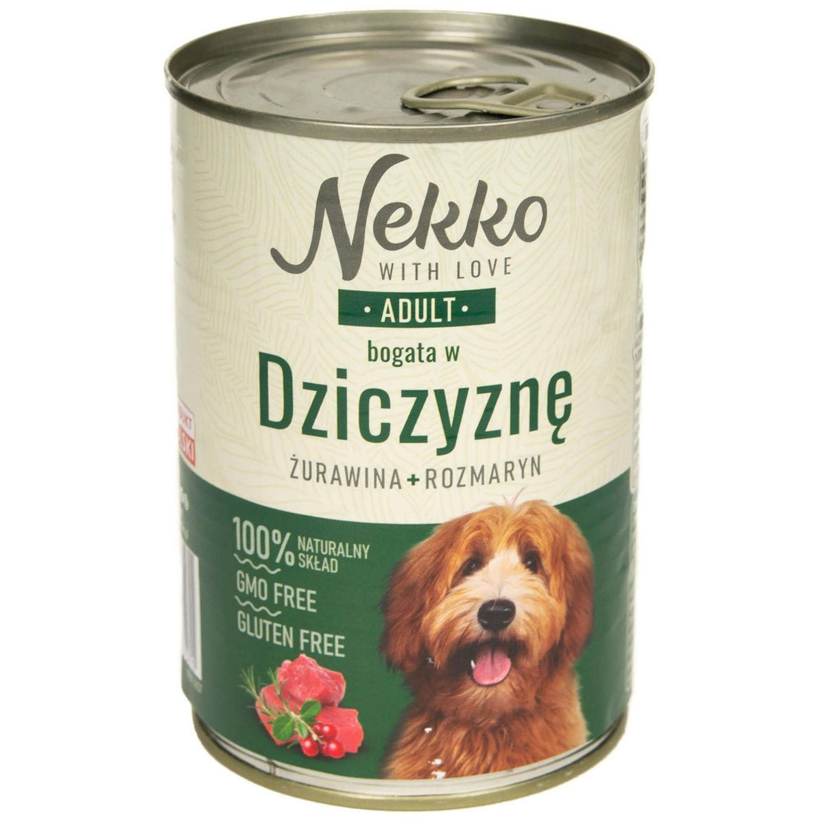 Nekko Adult Dziczyzna Rozmaryn Żurawina 400G
