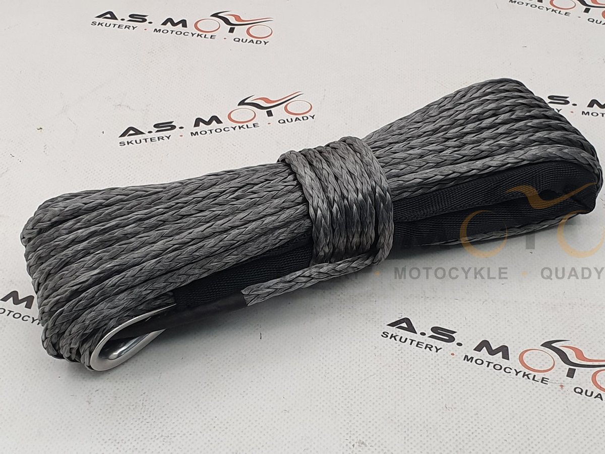 Lina Syntetyczna 6 Mm-15 M Grafitowa Do Wyciągarki Quad,Atv
