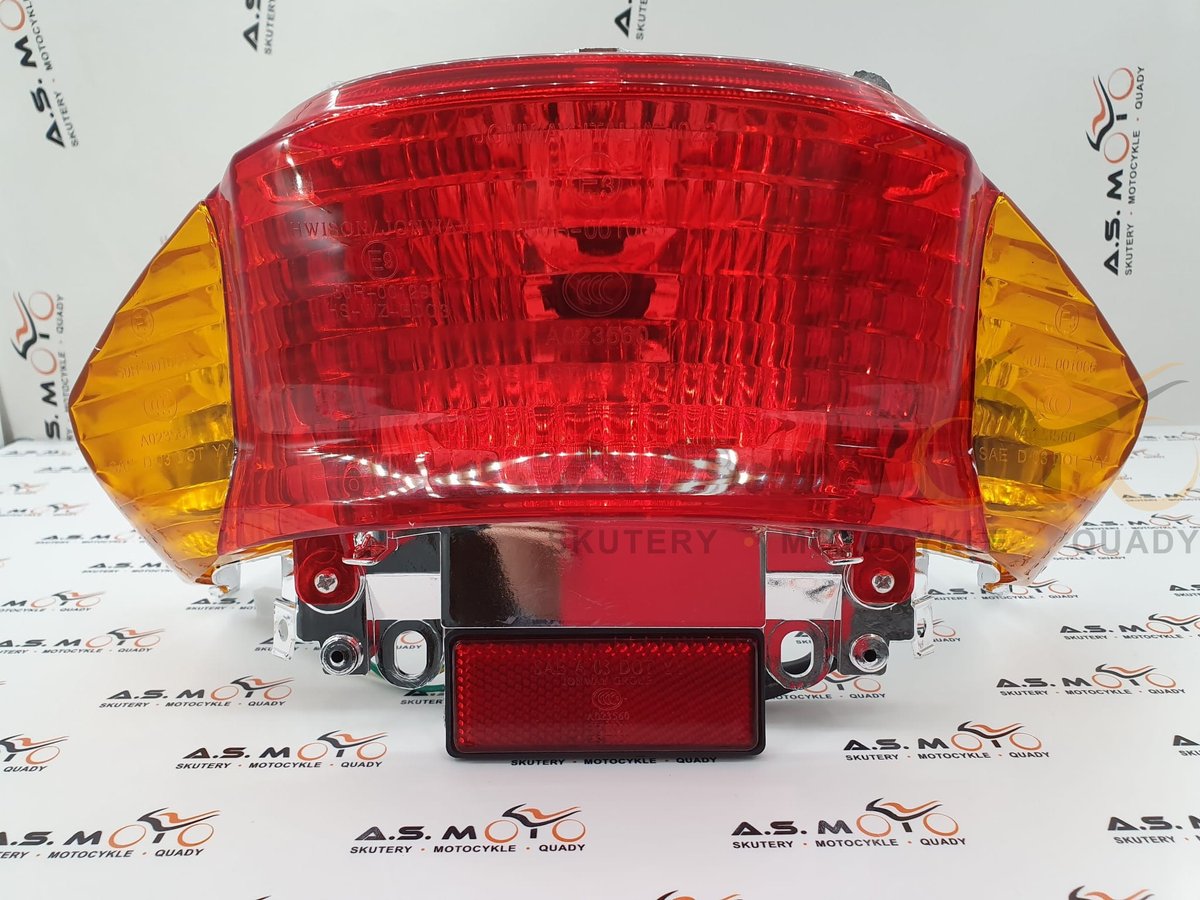 Lampa Tył Mały Skuter Pomarańczowe Kierunki Koło 10