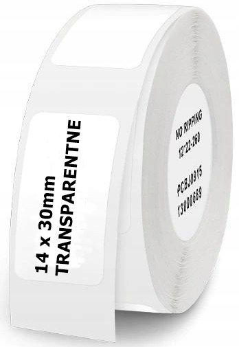 Niimbot Etykiety Termiczne 14X30Mm Transparentne