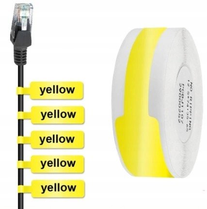 Niimbot Naklejki Termiczne Do Kabli 12.5X109 65Szt