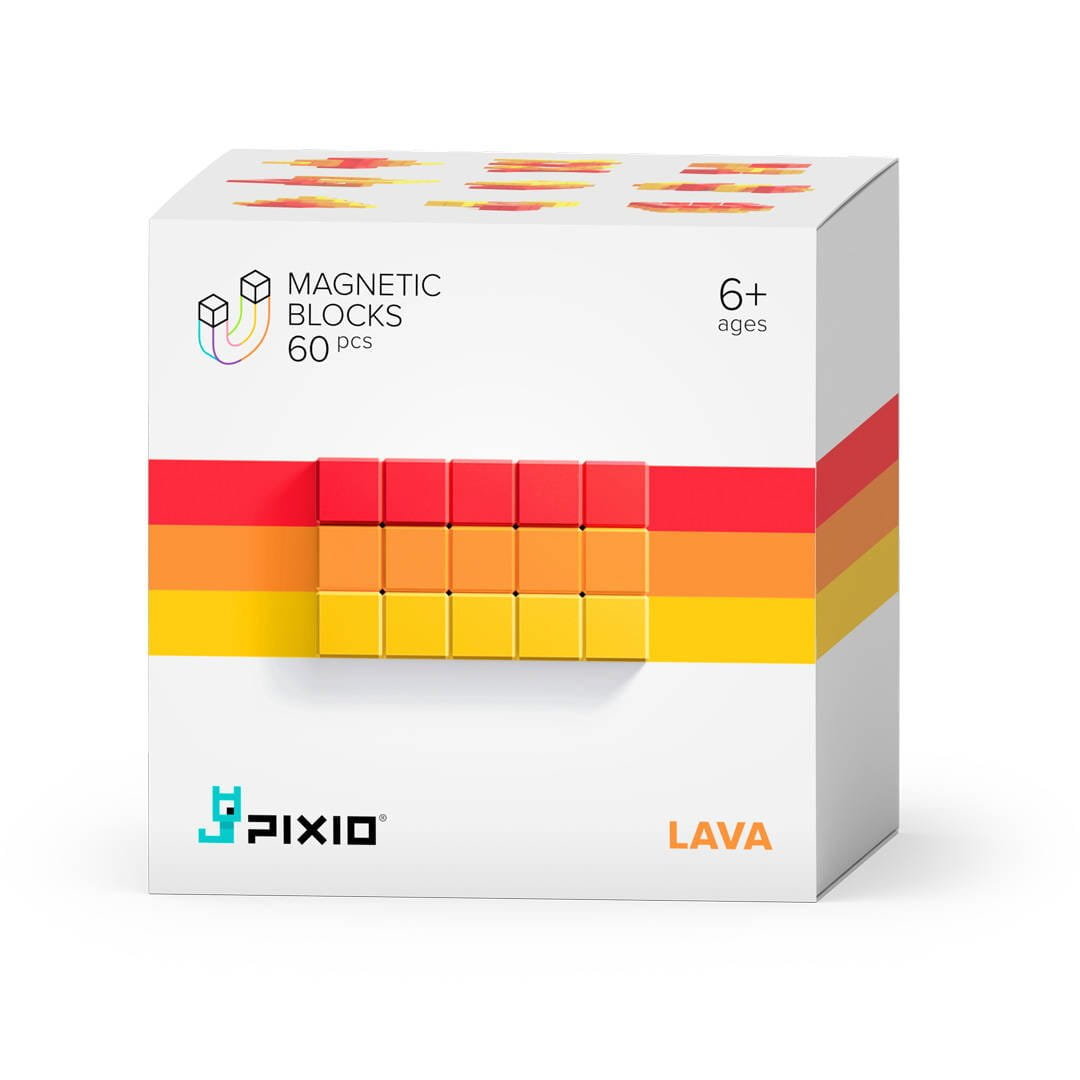Klocki Magnetycznie Pixio Lava 60 El