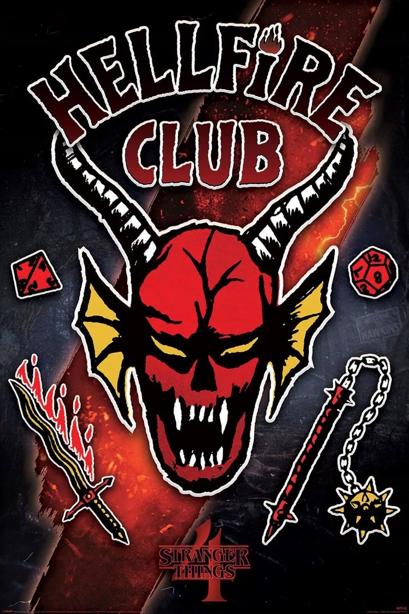 Plakat Stranger Things 4 Hellfire Club 61X91,5Cm /