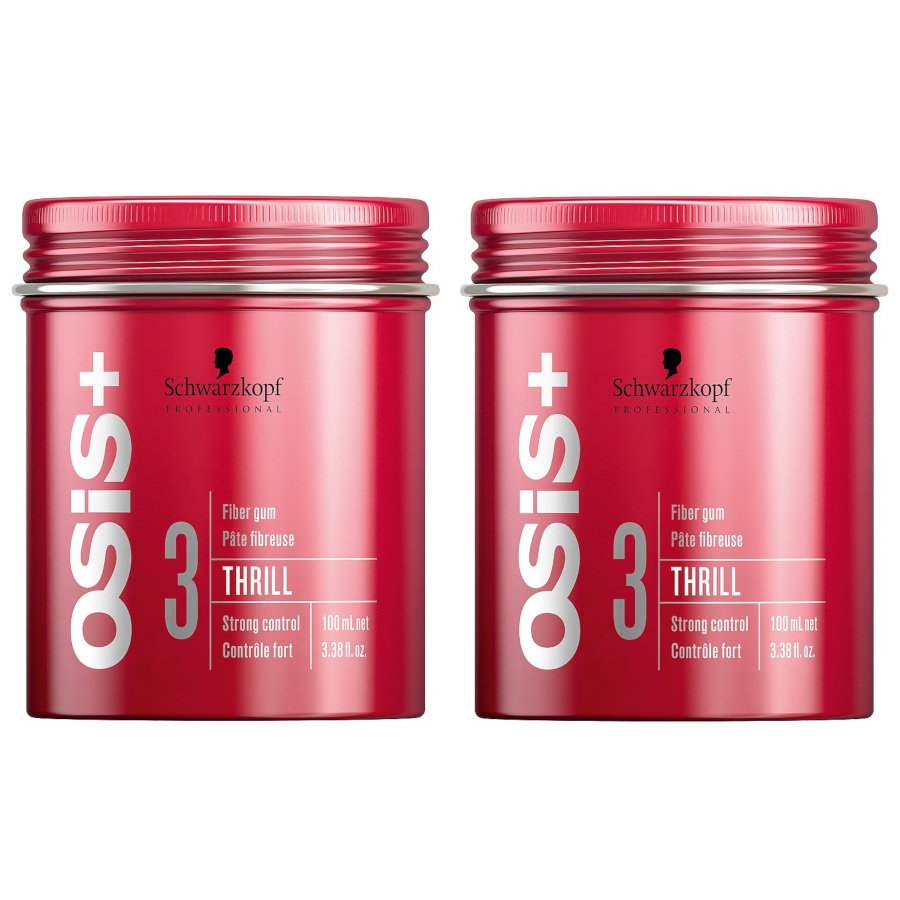 Schwarzkopf Osis Thrill, Zestaw: włóknista guma do stylizacji, 2x100ml