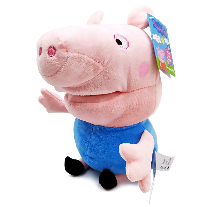 George Peppa Maskotka Pluszowa Pacynka Dźwięk 29Cm