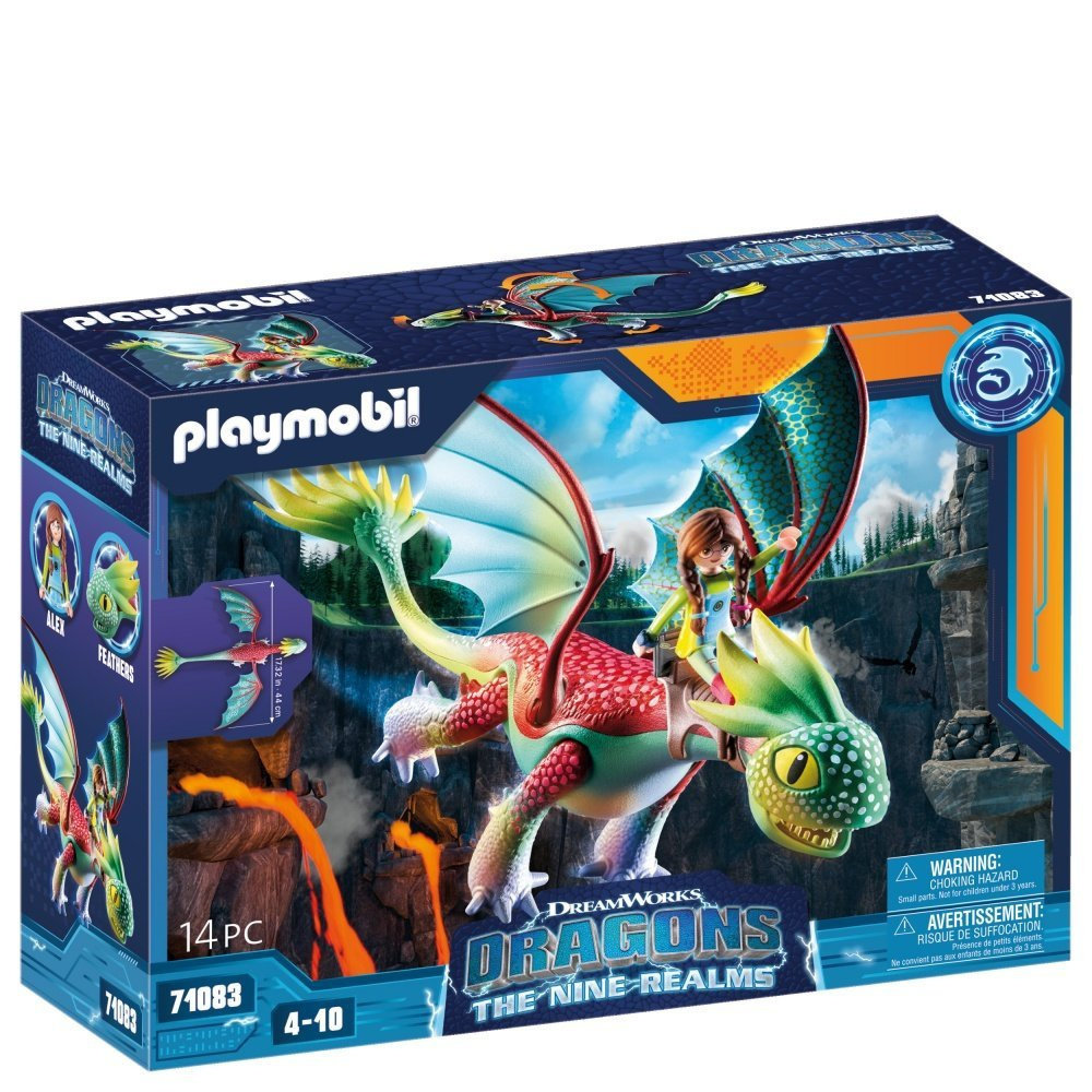 Playmobil 71083 Dragons The Nine Realms Smok Piórka + Figurka Alex