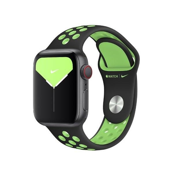 Фото - Ремінь / пояс Apple Pasek  Watch MXQW2FE/A 38/40/41mm Nike Sport Brand czarno-limonkowy/black-lime blast 