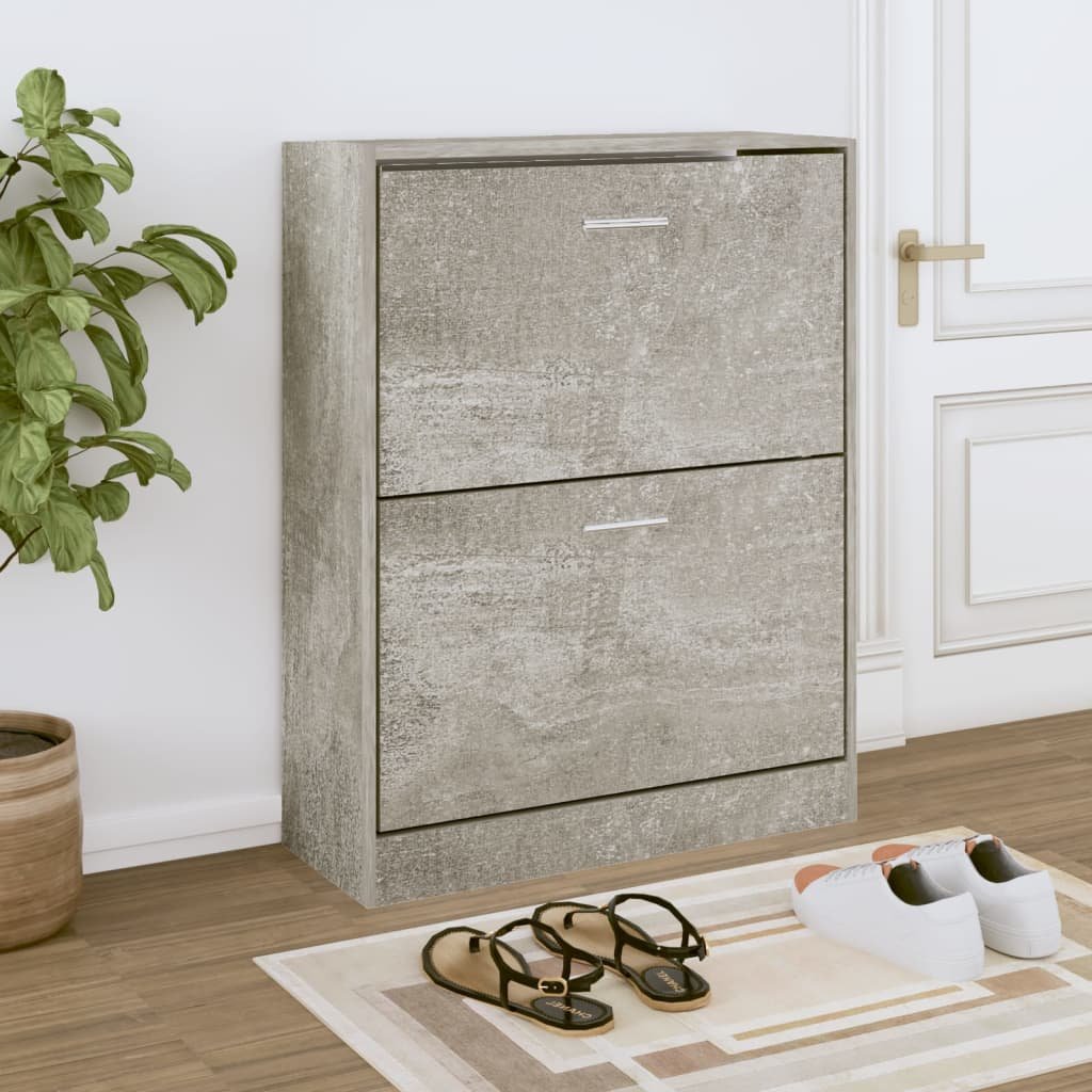 Lumarko Szafka na buty, szarość betonu, 63x24x81 cm