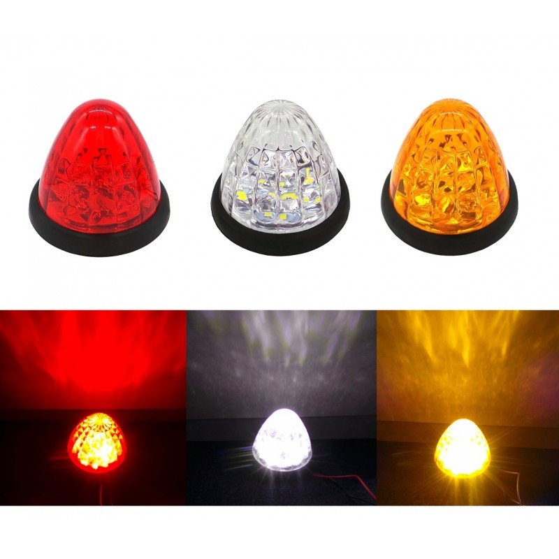 Lampa Obrysowa Led 24V Kolory Biała, Pomarańczowa, Czerwona