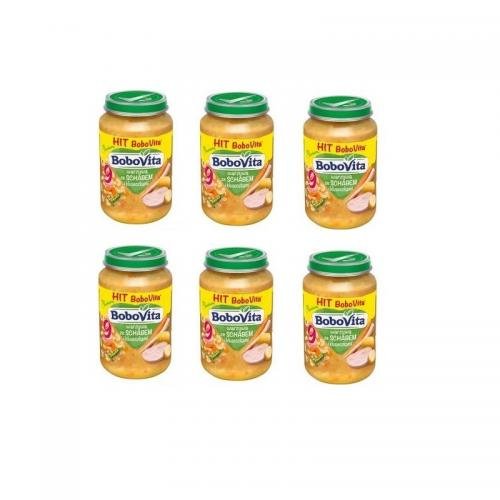 6Xbobovita Warzywa Ze Schabem I Kluseczkami, 190G