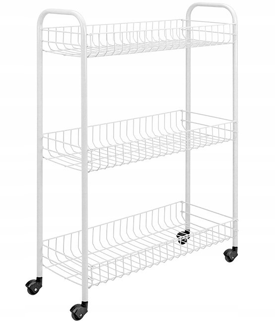 3-poziomowy stojak do łazienki Metaltex Laundry, 23x84 cm