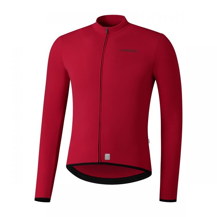 Męska Bluza Rowerowa Shimano Vertex Thermal Long Sleeve | Red - Rozmiar Xxl