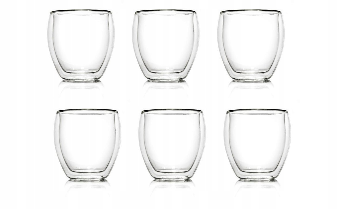 Lux Szklanki Z Podwójną Ścianką Espresso 100Ml Cr
