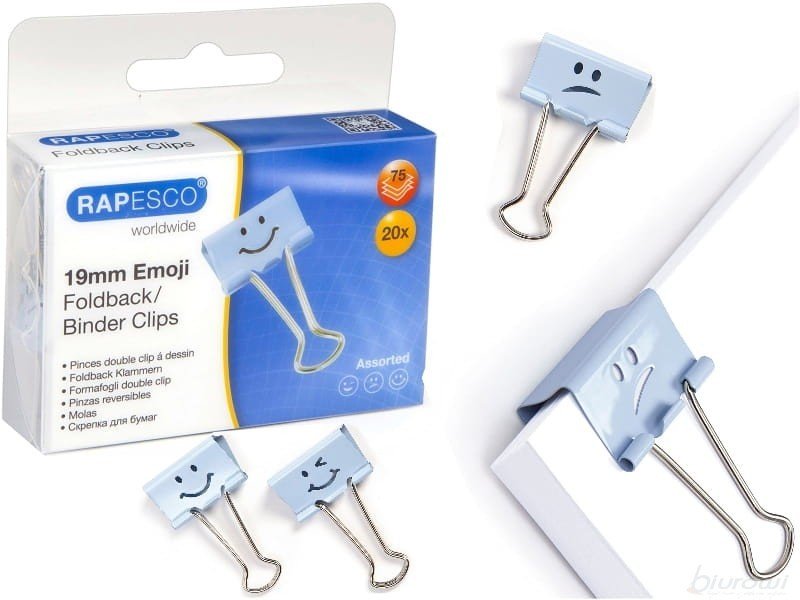 Klipy Do Akt 19 Mm Emo Pudrowy Nieb. 20Szt Tierra Tres