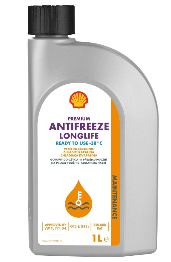 SHELL Premium Antifreeze Longlife 774 D-F 1L - płyn chłodniczy czerwony G12/G12+