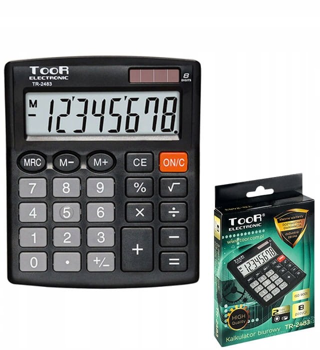 Toor Kalkulator biurowy 8-pozycyjny TR-2483