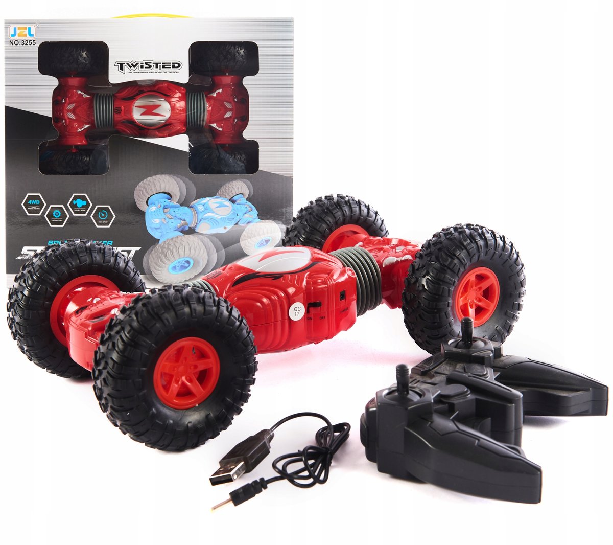 Samochód Zdalnie Sterowany 4X4 Twister Kaskader