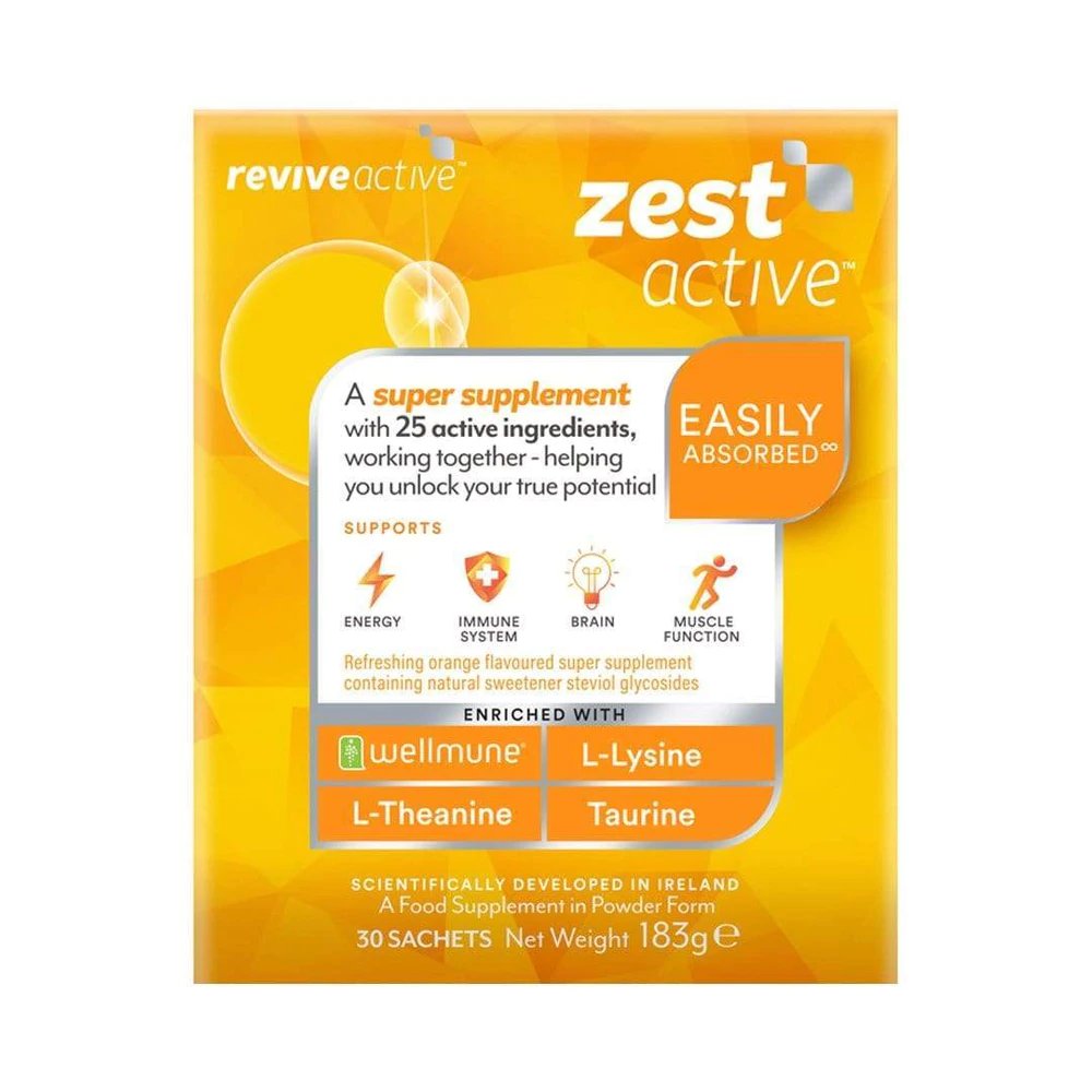Revive Active Zest Active, Zestaw witamin i minerałów, 30 szt.